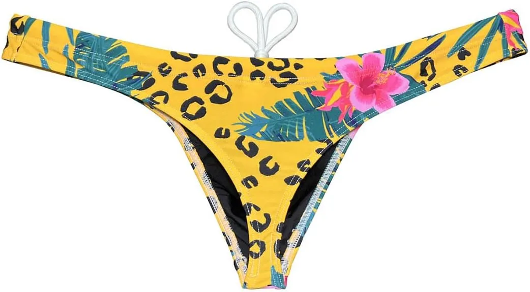 OROCOJUCO Sport Mens Print Thong Swimsuit Contour Pouch Bikini Swimwear Board Surf Short Trunks Swim Tangas