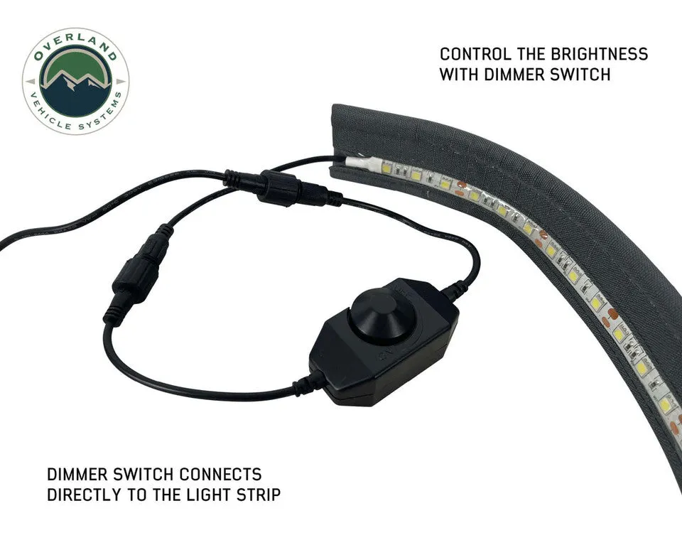 Overland Vehicle Systems Roof Top Tent & Awning Flexible 47" LED Light With Dimmer & Adaptor