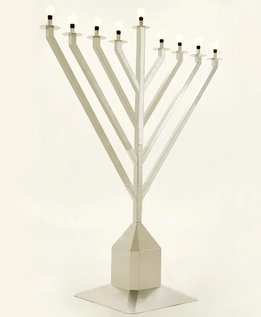 Public Electric Menorah 9 Foot Tall
