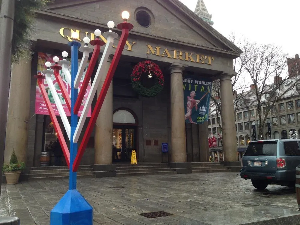 Public Electric Menorah 9 Foot Tall
