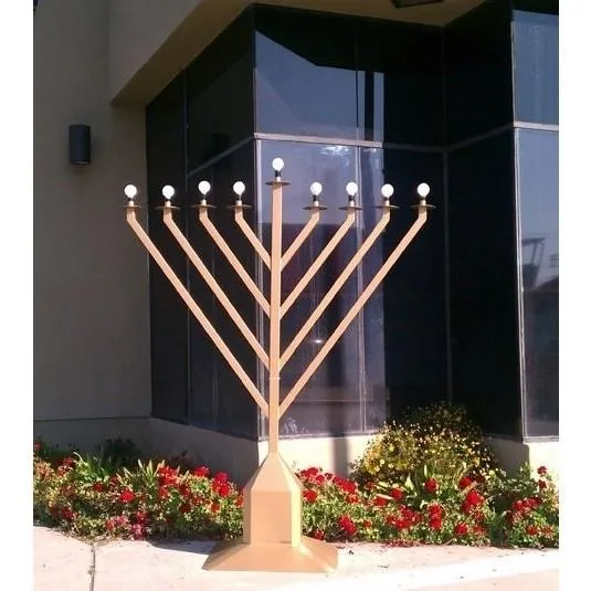 Public Electric Menorah 9 Foot Tall