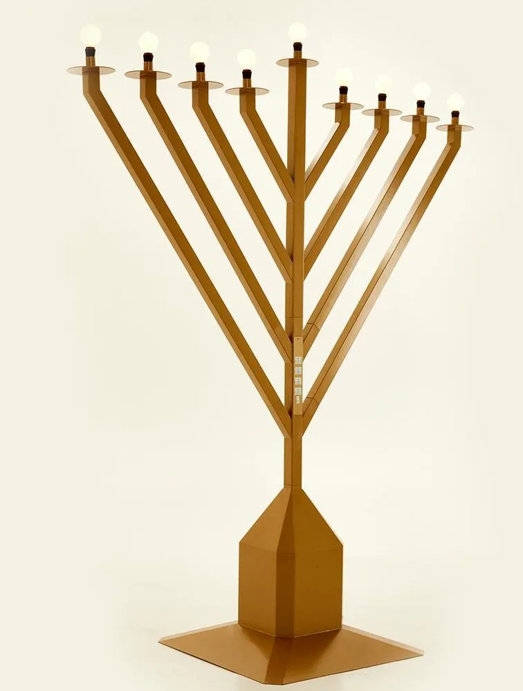 Public Electric Menorah 9 Foot Tall