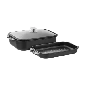 Pyrolux HA  Roast & Grill Set with Glass Lid 3 Piece