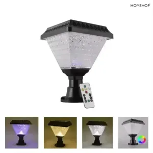 Renewed Solar Lights for Compound Wall Decoration LED Multicolor Lamp for Home, Garden, Outdoor Waterproof (RGB)