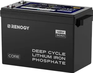 Renogy Battery 48V 50Ah Lithium Iron Phosphate with Self Heating New