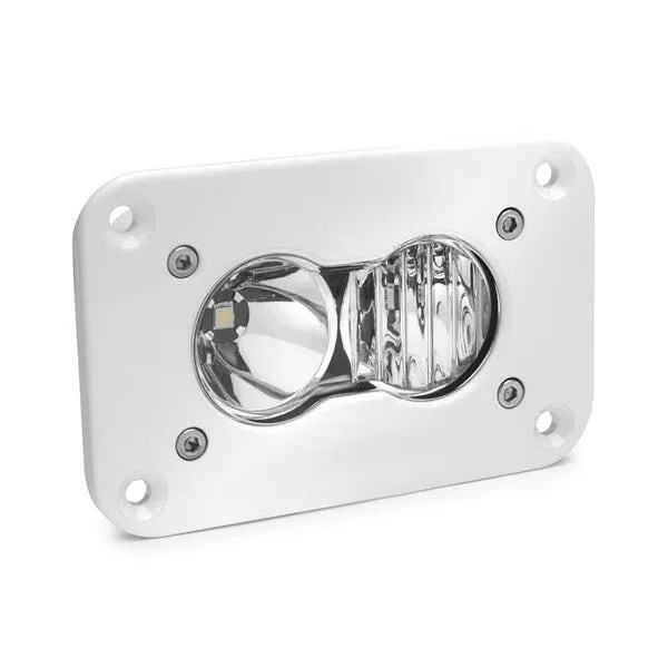 S2 Pro White Flush Mount LED Auxiliary Light Pod - Universal