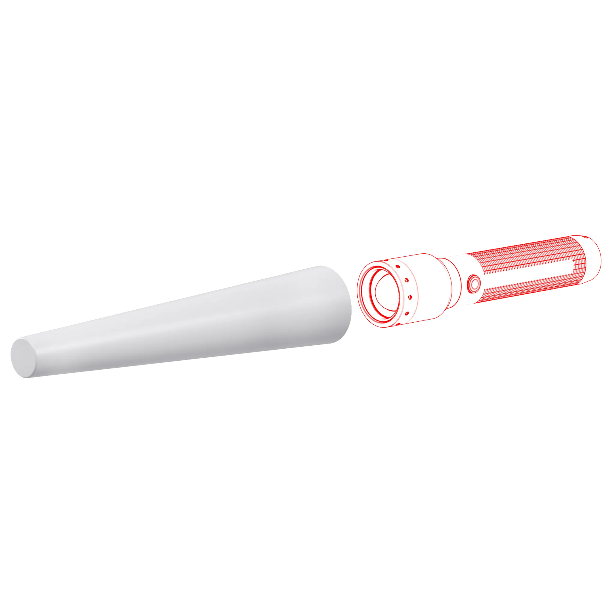 Signal Cone W 53mm | Suits P17R Core Torch