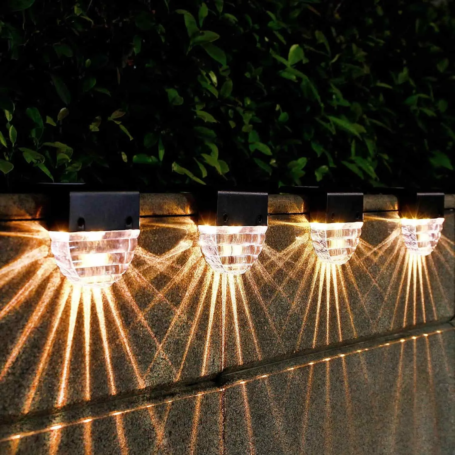 Solar Deck Lights, Outdoor Lighting Backyard Deck Decor Outdoor Step Lights Garden Post Fence
