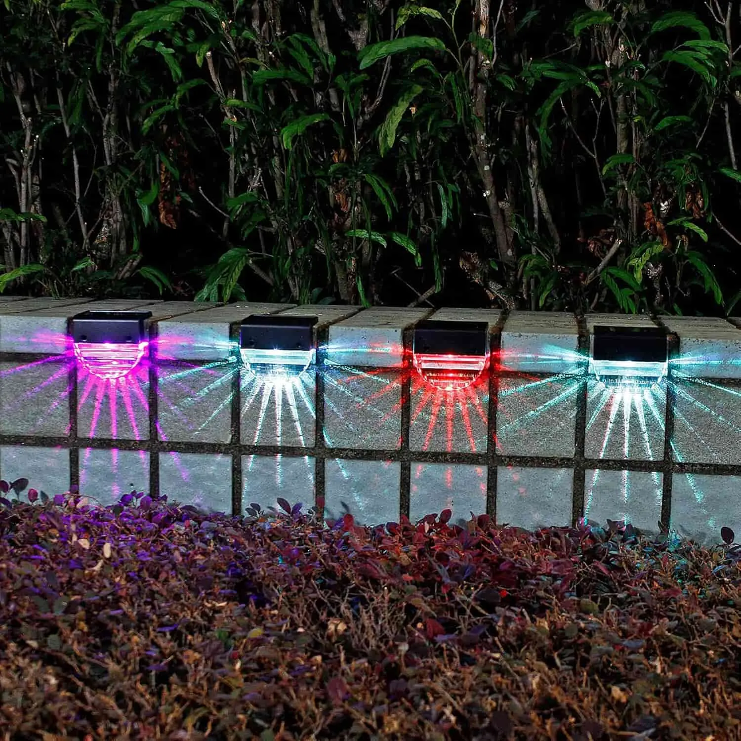 Solar Deck Lights, Outdoor Lighting Backyard Deck Decor Outdoor Step Lights Garden Post Fence