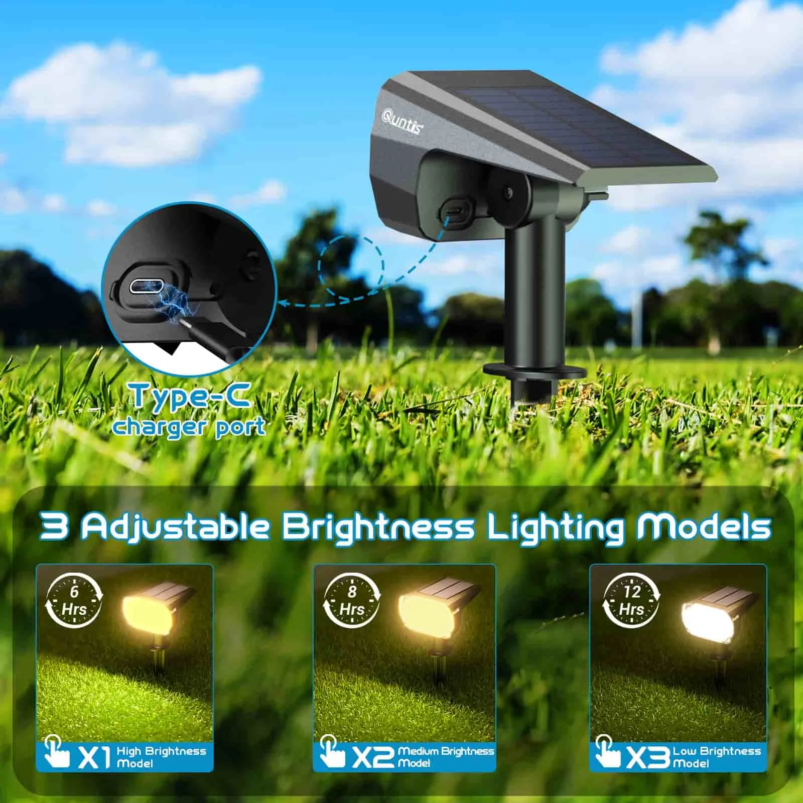 Solar Spot Lights Outdoor 6 Pack
