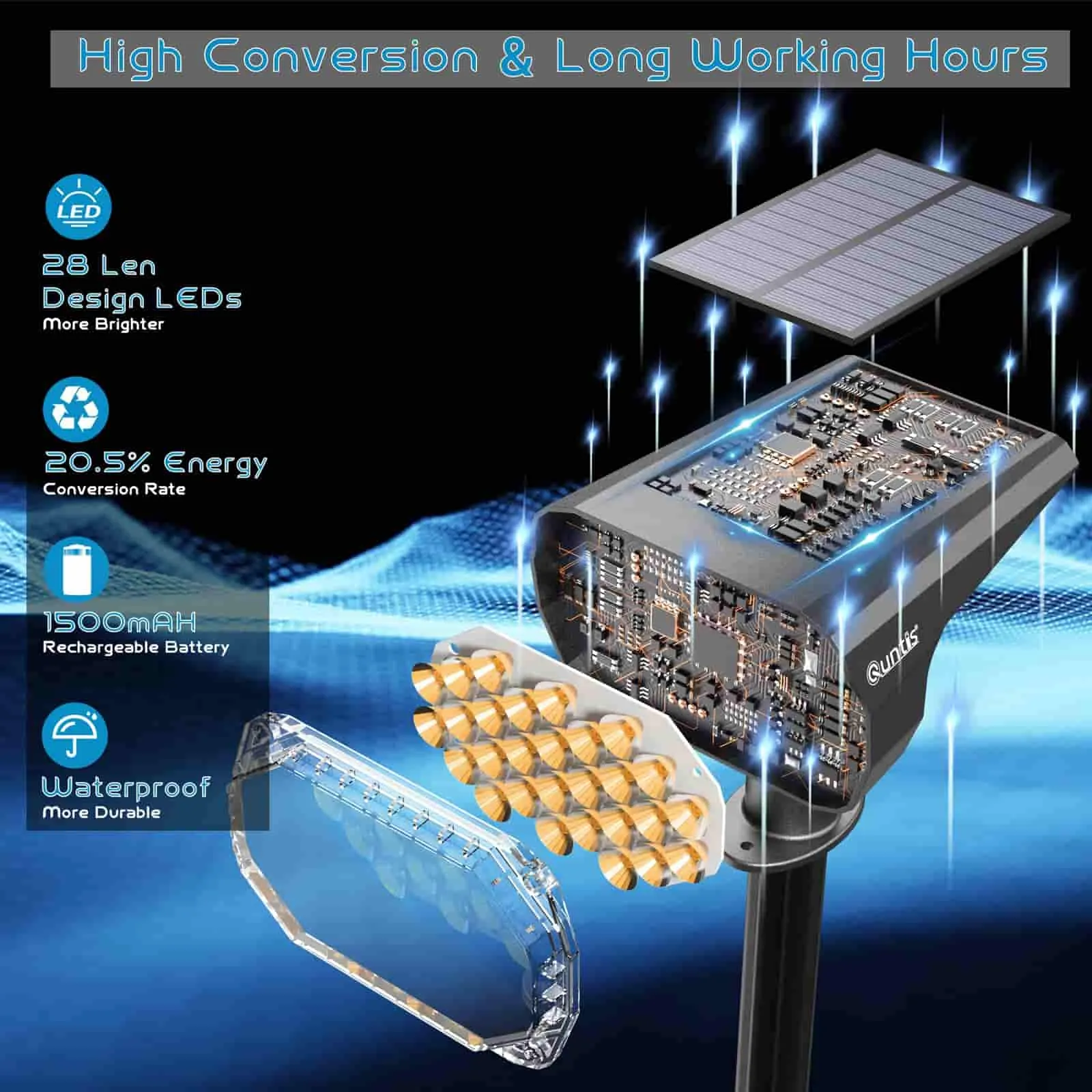 Solar Spot Lights Outdoor 6 Pack
