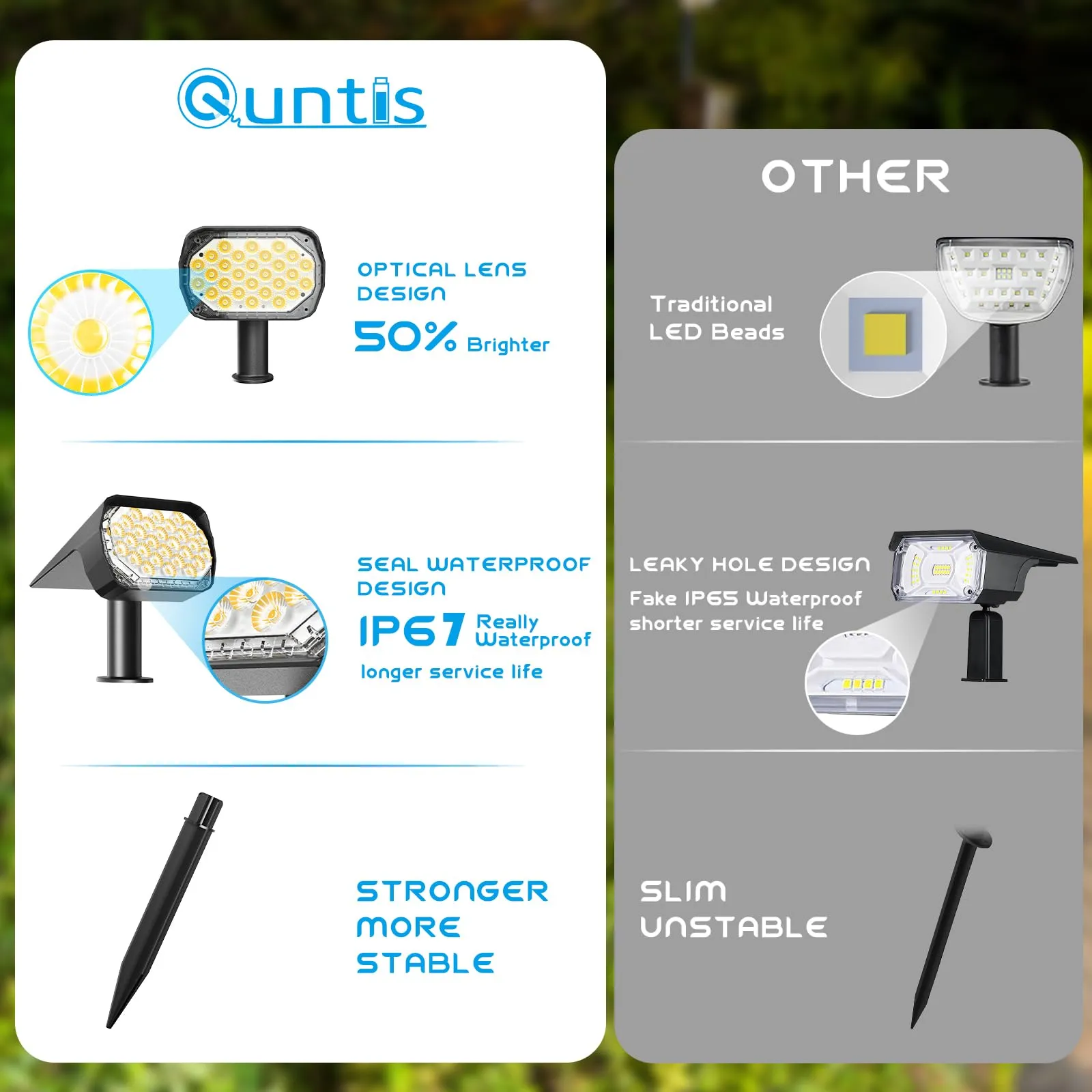 Solar Spot Lights Outdoor 6 Pack
