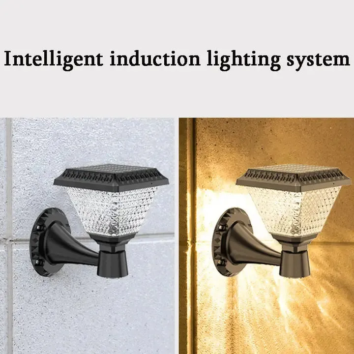 Solar Wall Lights For Home, Garden Outdoor Waterproof Compound Fence LED Lamp Multicolor with Remote