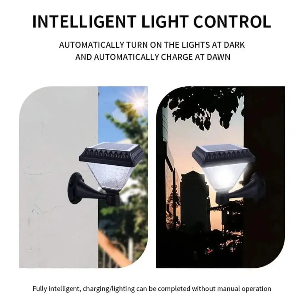 Solar Wall Lights For Home, Garden Outdoor Waterproof Compound Fence LED Lamp Multicolor with Remote