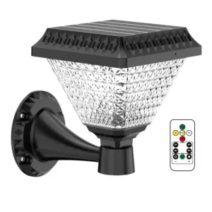 Solar Wall Lights For Home, Garden Outdoor Waterproof Compound Fence LED Lamp Multicolor with Remote