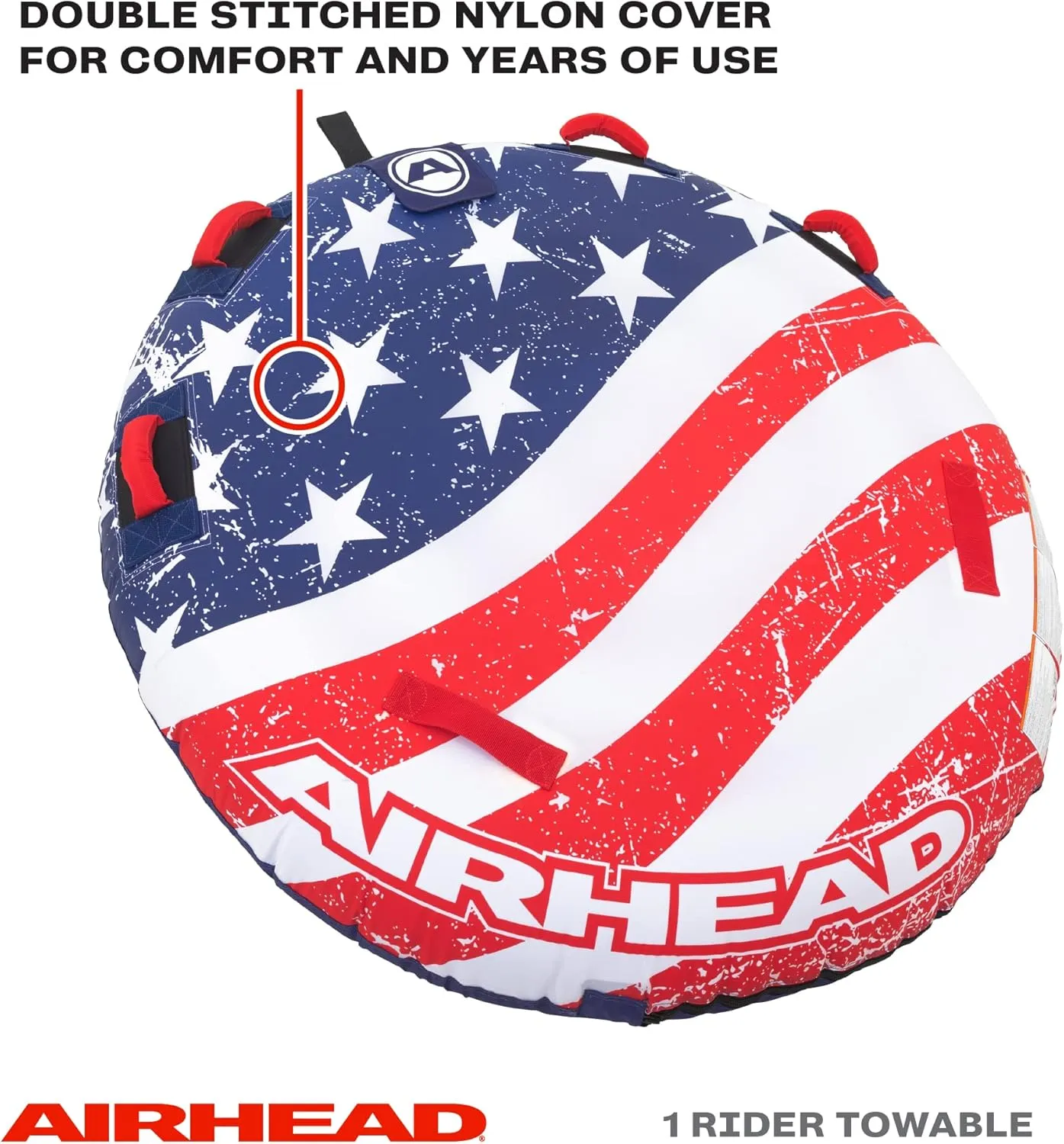 Sportsstuff Stars & Stripes | Towable Tube for Boating with 1-4 Rider Options