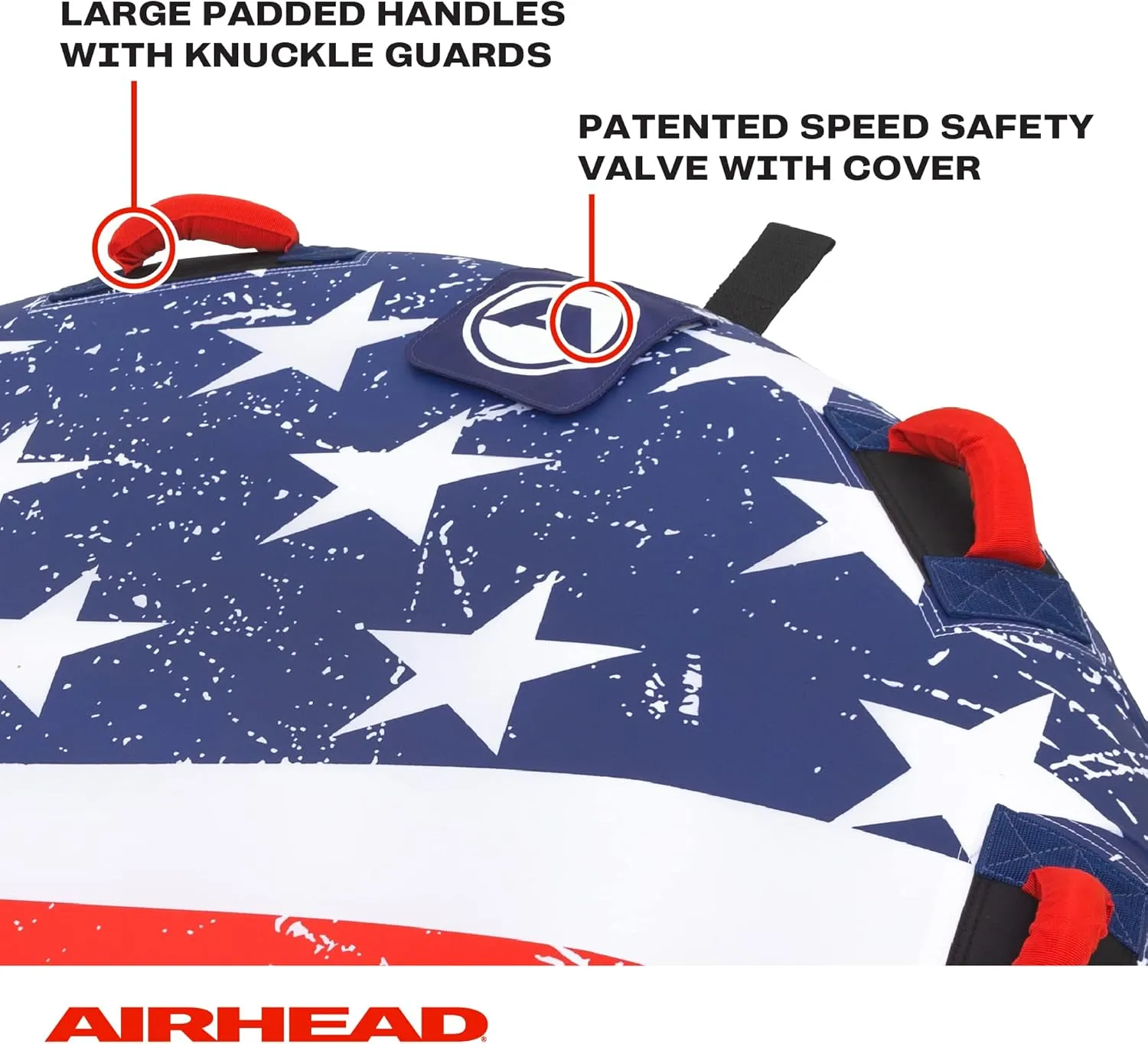 Sportsstuff Stars & Stripes | Towable Tube for Boating with 1-4 Rider Options