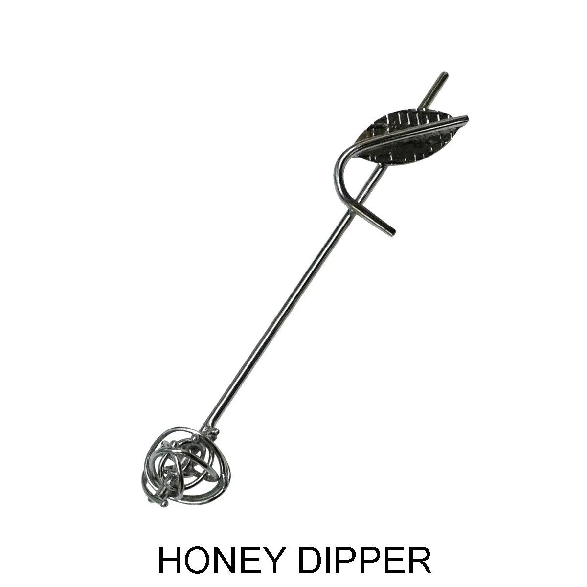 Stainless Steel Kitchen and Serving Utensils Three Piece Set Large Coffee Scoop Coffee Spoon and Honey Dipper by Metallic Evolution