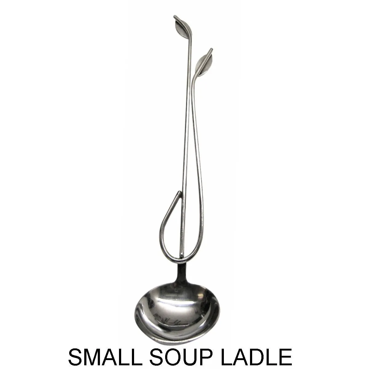 Stainless Steel Kitchen and Serving Utensils Three Piece Set Large Soup Ladle Small Soup Ladle and Sauce Ladle by Metallic Evolution
