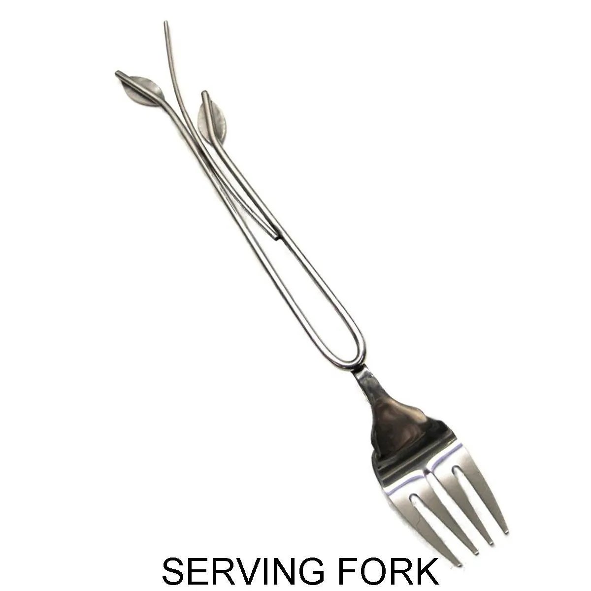 Stainless Steel Kitchen and Serving Utensils Three Piece Set Pasta Claw and Serving Fork Serving Spoon by Metallic Evolution