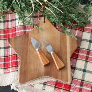 Star Cheese Board and Utensil Set