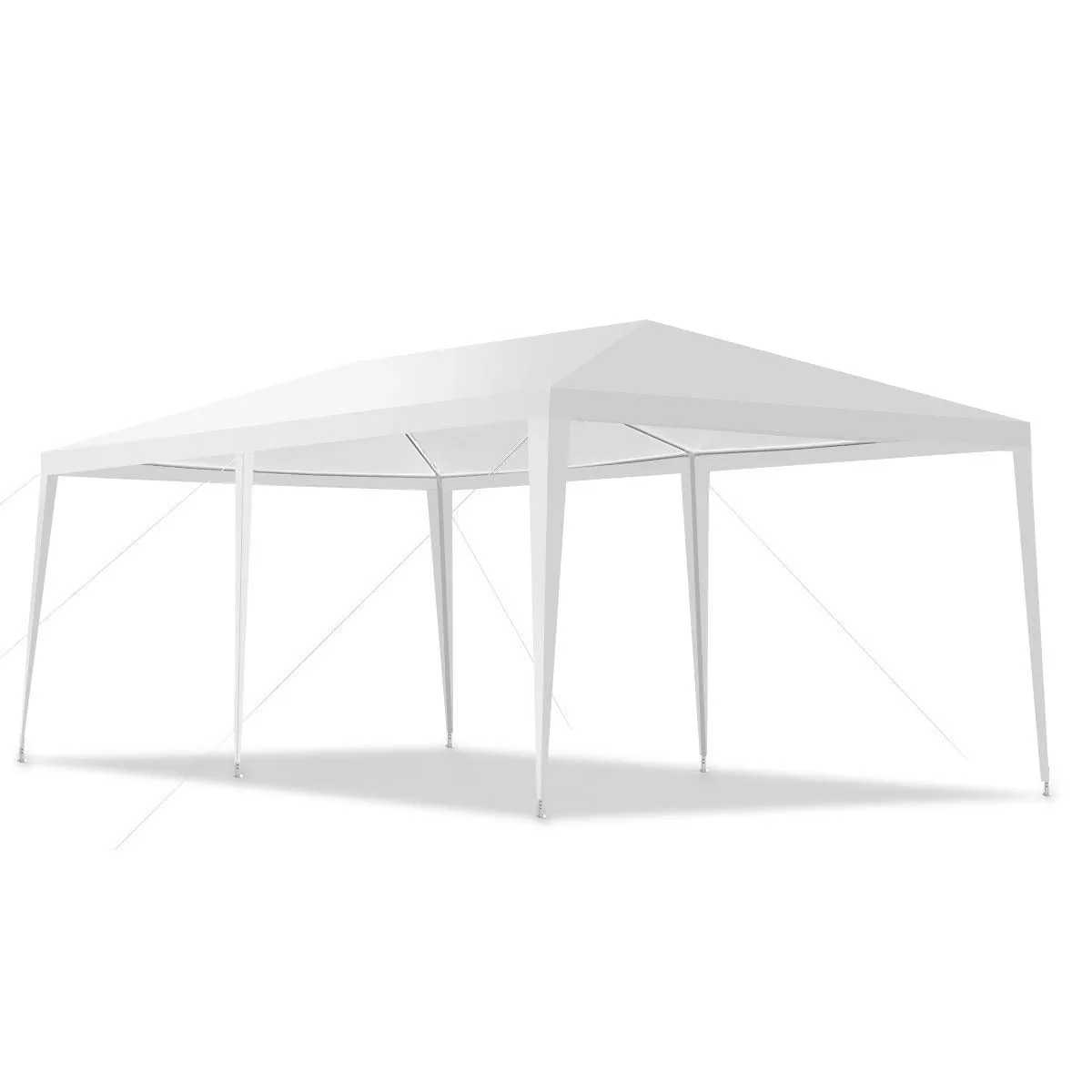 TANGKULA Outdoor Tent 10x20, White Party Wedding Tent Canopy with Removable Sidewalls