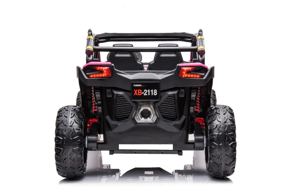 The 2025 | 24Volt UTV 2 Seater Ride on Upgraded | 4x4 | Leather Seat | Rubber Tires | Remote