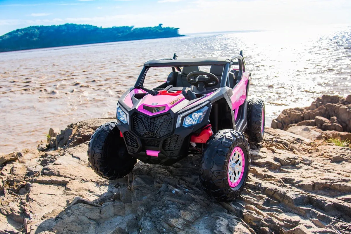 The 2025 | 24Volt UTV 2 Seater Ride on Upgraded | 4x4 | Leather Seat | Rubber Tires | Remote