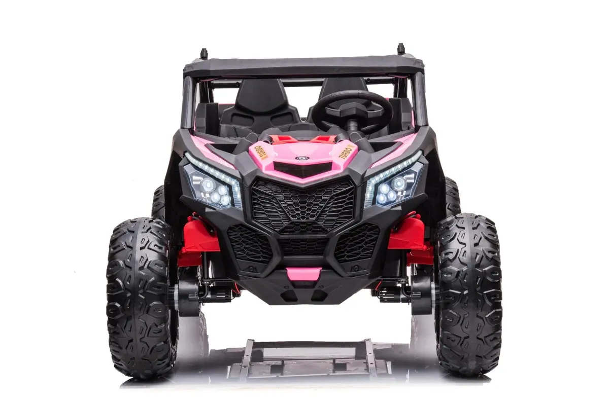 The 2025 | 24Volt UTV 2 Seater Ride on Upgraded | 4x4 | Leather Seat | Rubber Tires | Remote