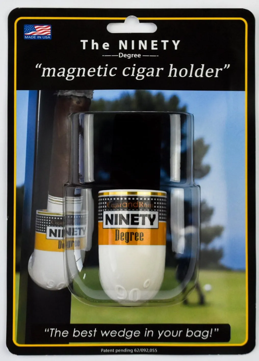 The Magnetic Cigar Holder  Black/White