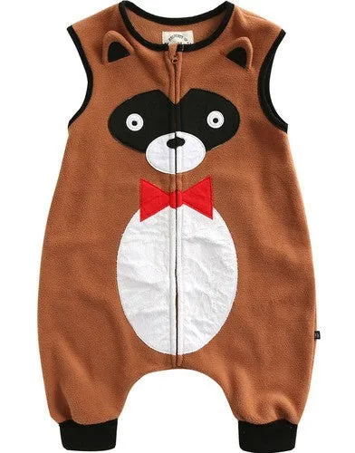Tie Raccoon Soft Microfibre Blanket Sleeper