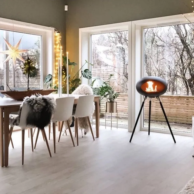 Tripod Indoor   Outdoor Ethanol Fireplace