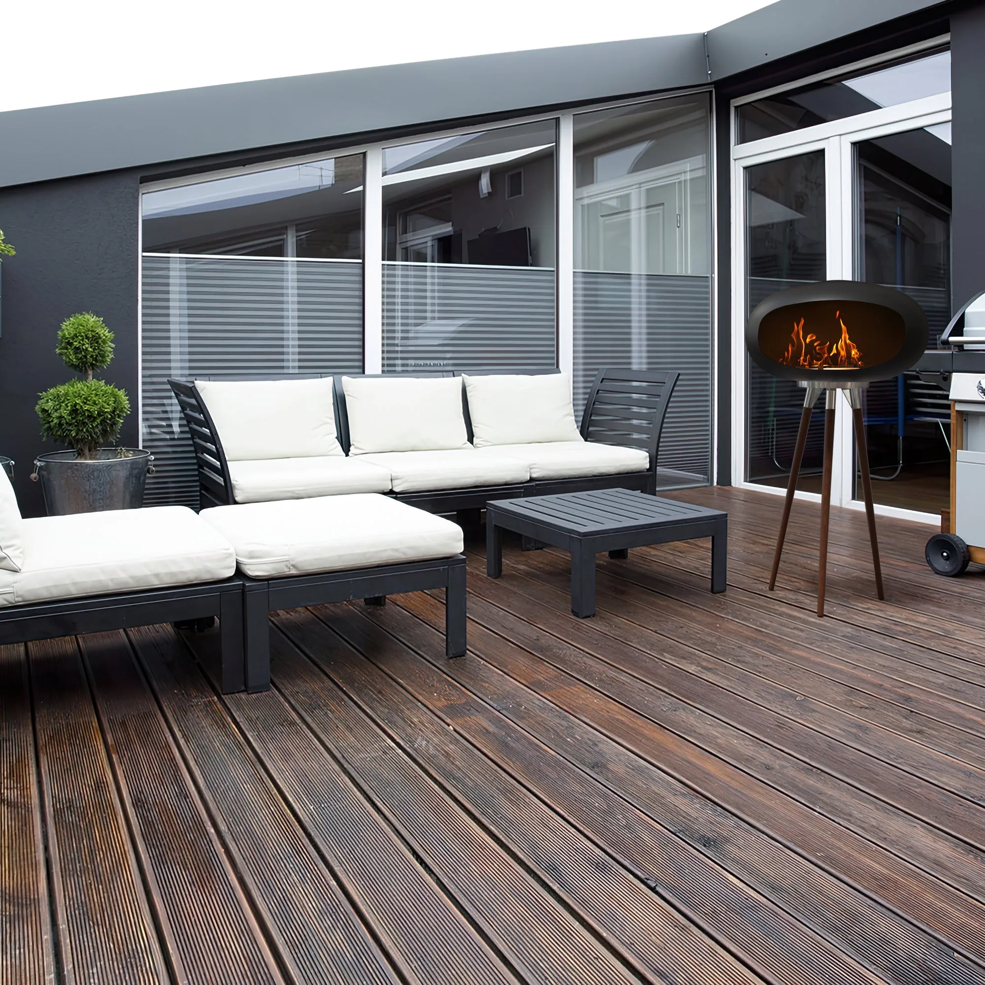 Tripod Indoor   Outdoor Ethanol Fireplace