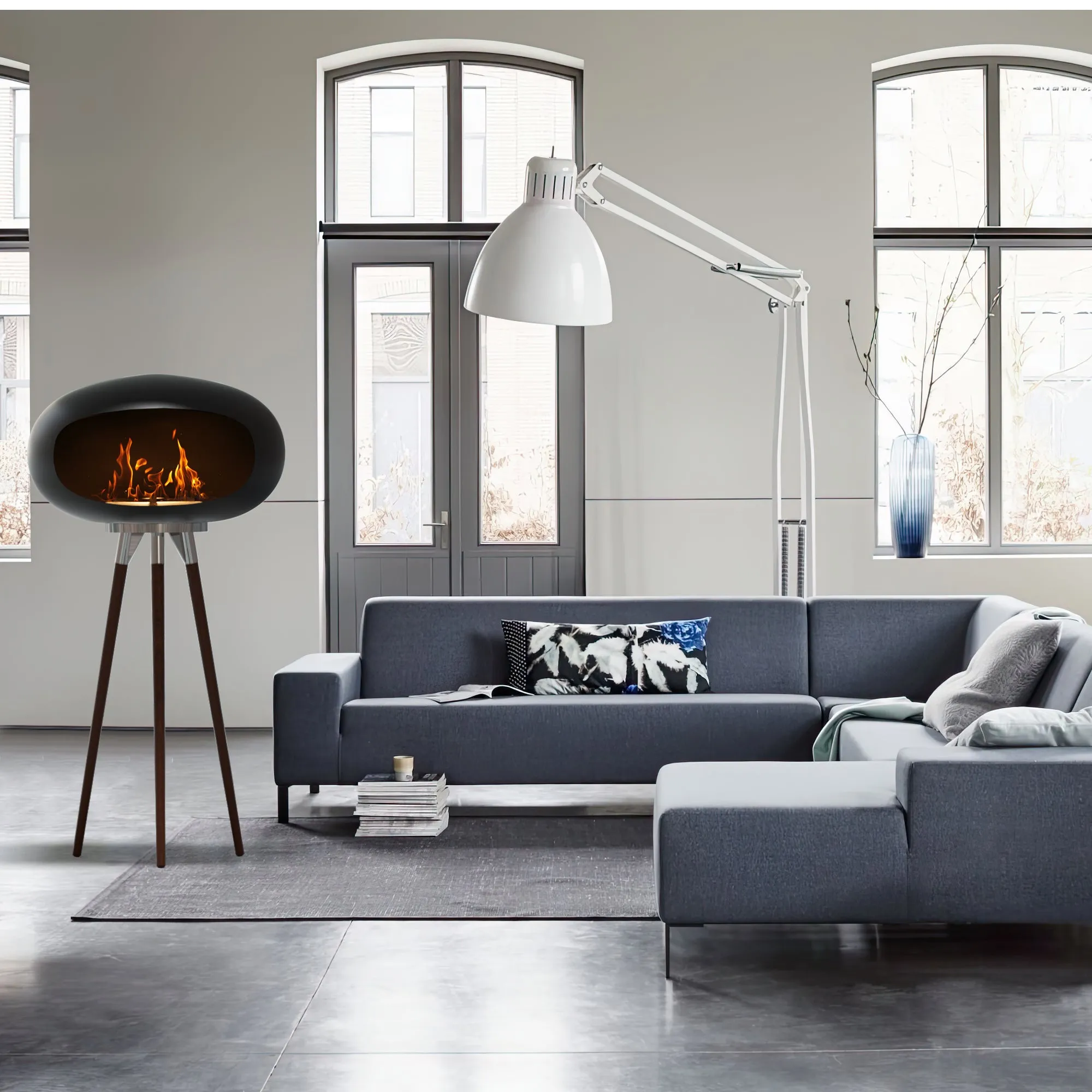 Tripod Indoor   Outdoor Ethanol Fireplace