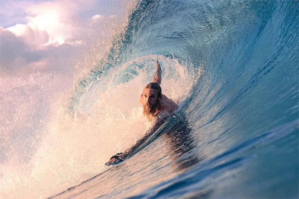 WAW Badfish Bodysurfing Handplane, Handboard, Body Surf Plane, Hand Surfer, Hand Paddle, Recycled Ocean Plastics